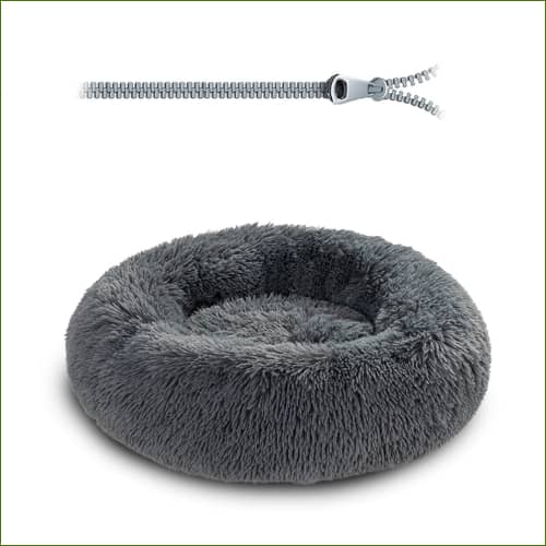 Coussin Rond Et Confortable Déhoussable Gris Foncé / Xs-40