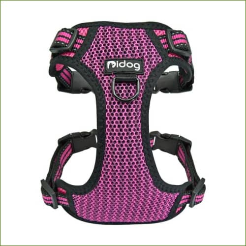 Harnais anti-traction pour petit chien MIDOG, souple et respirant Rose / S