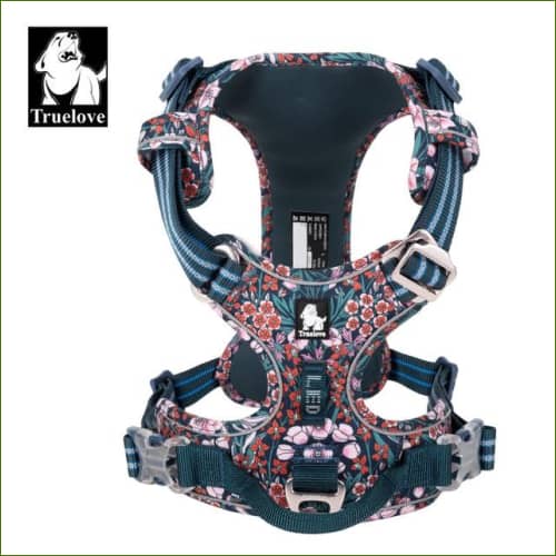 Harnais chien TRUE LOVE Flower série spéciale NAVY BLAZER / XS