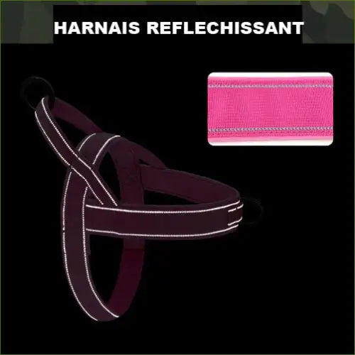 Harnais réflecteur détail des bandes réfléchissantes