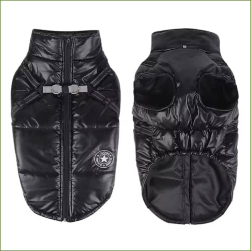 Manteau Harnais Pour French Bouledogue Noir / S