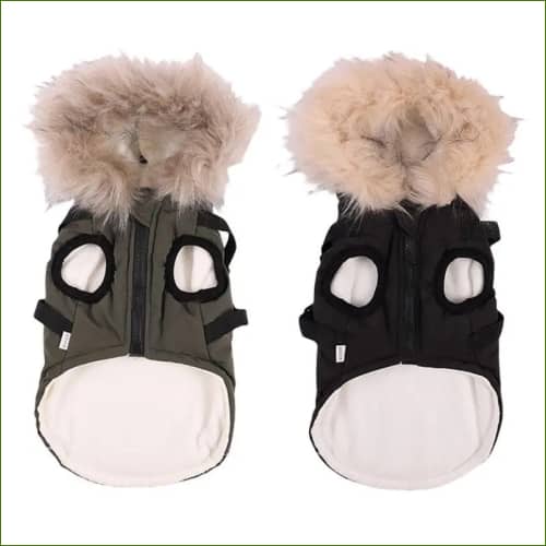 Manteau Imperméable À Capuche Avec Harnais Pour Chien Impermeable