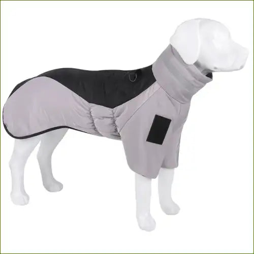 Manteau Pour Grand Chien-Modèle Imperméable En Polaire Noir / Xl