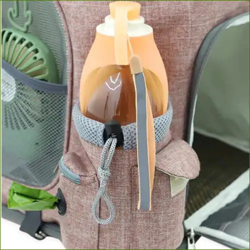 Sac à dos pour chien avec porte gourde