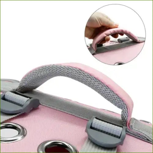 Sac à dos pour transporter un chat avec poignée sur le dessus