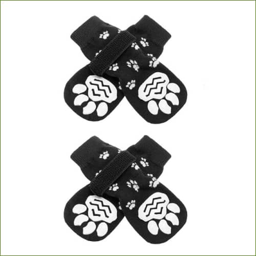 Chaussettes Pour Chien Antidérapantes Intérieur Noir / S