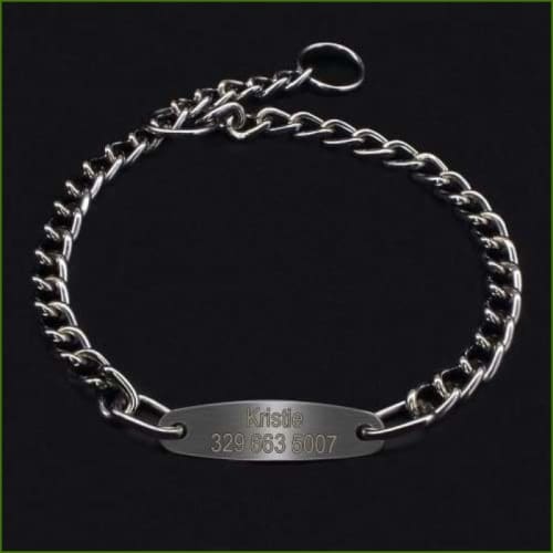 Collier pour gros chien personnalisé en chaîne style molosse - -PEPERE SHOP