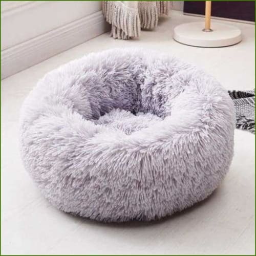Coussin apaisant pour chien - douillet et anti stress - gris