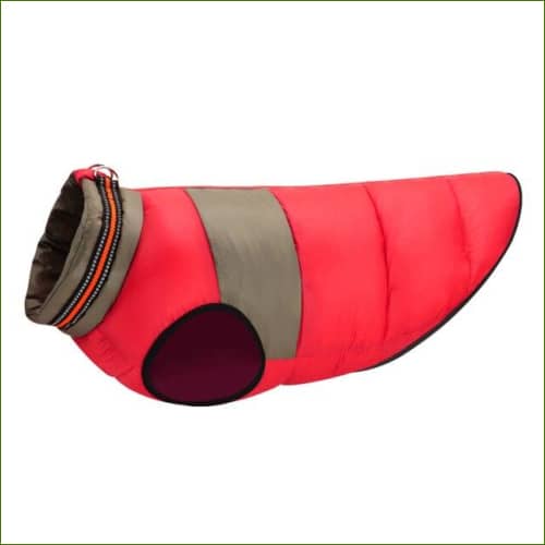 Doudoune Pour Gros Chien Réversible Et Réfléchissante Rouge / M