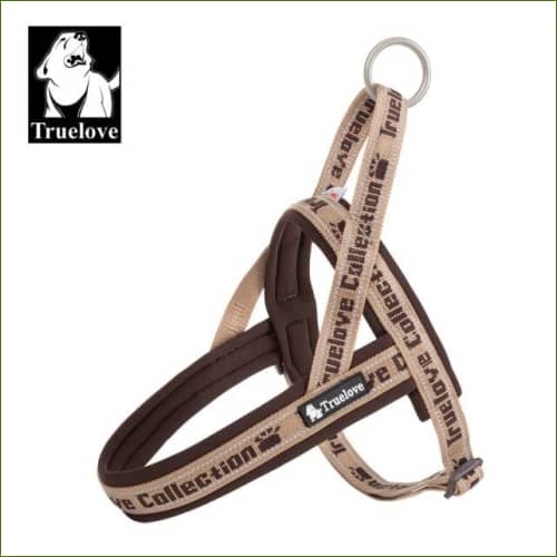 Harnais canin TRUE LOVE Marron / XXXS