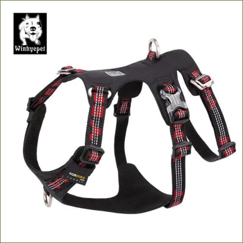 Black dog harness / XL 81-107cm