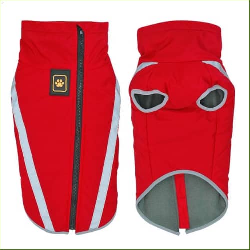 Manteau manches courtes pour chien MIDOG Rouge 2 / 6Xl