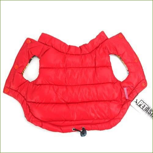 Manteaux Pour Animaux De Compagnie Réversibles Motifs Camouflage Rouge Intégral / S Manteau Petit