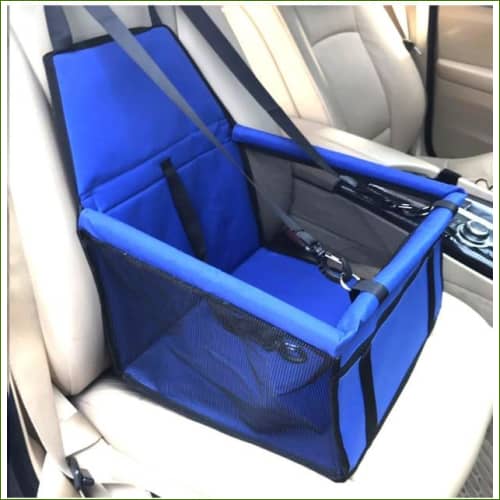 Panier De Transport Chien En Voiture Bleu / 40X30X25Cm