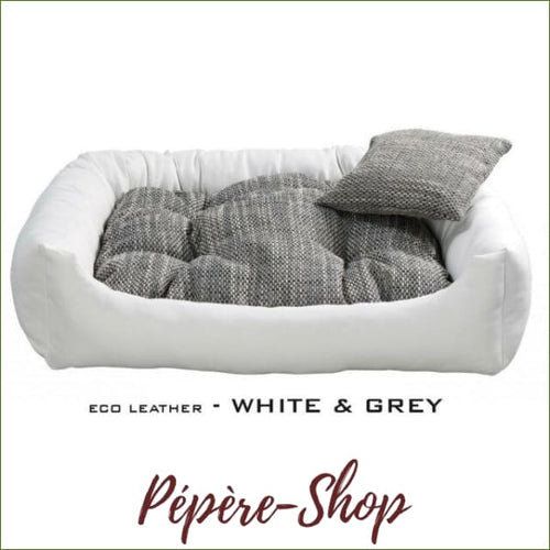 Panier pour chien xxl , grande taille , résistant et durable - Blanc et gris / XXL-PEPERE SHOP