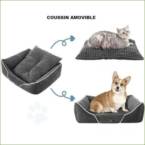 panier avec coussin amovible