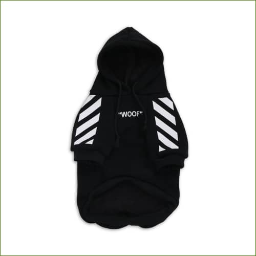 Pull Sport Pour Staffie À Capuche Noir / Xxl