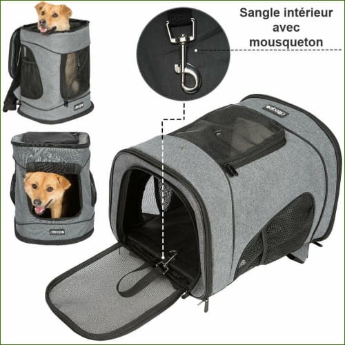 Sac à dos DORSI en tissu Oxford vue crochet de sécurité