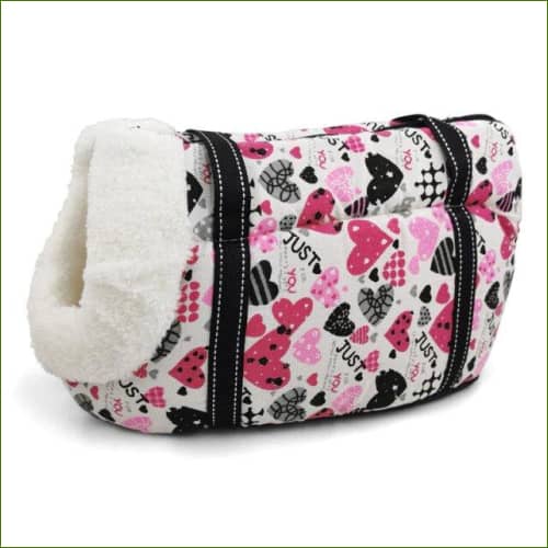 Sac bandoulière pour animal jusqu'à 10kg WELLPET Petits Coeurs / S