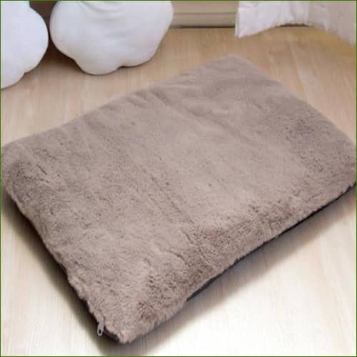 couchage Pour Chien Grande Taille Déhoussable Beige / Xl