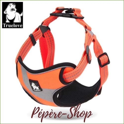 Harnais  Facile à mettre - pour chien stressé - orange / L-55-92cm-Chest-PEPERE SHOP