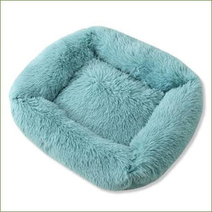 Lit apaisant et relaxant pour chien PLUSHY - panier anti-stress Bleu clair / XS/