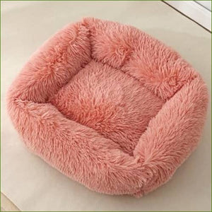 Lit apaisant et relaxant pour chien PLUSHY - panier anti-stress Rose fushia / L/