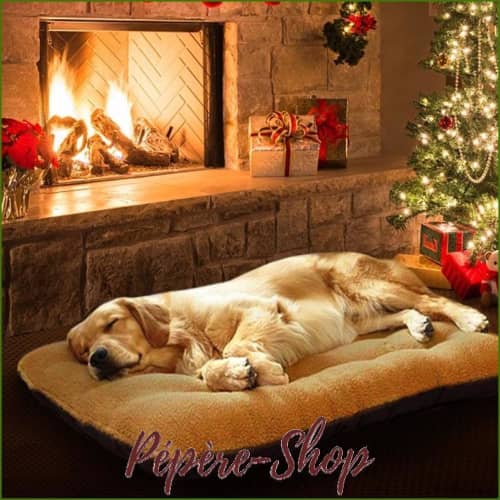 Matelas pour gros chien pas cher en cachemire - -PEPERE SHOP