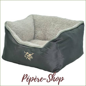 Panier Oxford et polaire pour petit chien et chiot - -PEPERE SHOP
