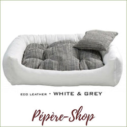 Panier pour chien xxl , grande taille , résistant et durable - Blanc et gris / XXL-PEPERE SHOP